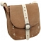 Yoshi Eliza Leather Across Body Bag / Handbag (Taupe)