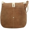 Yoshi Eliza Leather Across Body Bag / Handbag (Taupe)