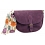 Yoshi Emilie Hope Springs Leather Across Body Bag / Handbag Aubergine
