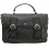 Yoshi Etheline Leather Satchel / Work Bag Black