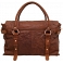 Yoshi Farley Heart Lock Leather Tote Bag / Shoulder Bag (Brown)