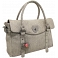 Yoshi Farley Heart Lock Leather Tote Bag / Shoulder Bag (Grey Python)