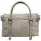 Yoshi Farley Heart Lock Leather Tote Bag / Shoulder Bag (Grey Python)