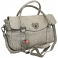Yoshi Farley Heart Lock Leather Tote Bag / Shoulder Bag (Grey Python)
