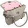 Yoshi Farley Heart Lock Leather Tote Bag / Shoulder Bag (Grey Python)