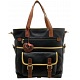 Yoshi Fontaine Leather Shopper Bag / Shopping Tote (Black)