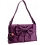 Yoshi Fontana Flap Over Leather Shoulder Bag / Handbag Berry