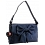 Yoshi Fontana Flap Over Leather Shoulder Bag / Handbag Midnight Blue