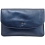 Yoshi Hampstead Flap Over Leather Clutch Bag / Evening Bag Midnight Blue