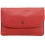 Yoshi Hampstead Flap Over Leather Clutch Bag / Evening Bag Red
