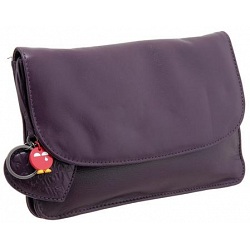 Yoshi Hampstead Flap Over Leather Clutch Bag / Evening Bag