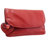Yoshi Hampstead Flap Over Leather Clutch Bag / Evening Bag