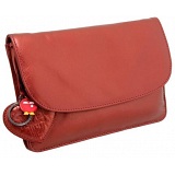 Yoshi Hampstead Metallic Flap Over Leather Clutch Bag / Evening Bag