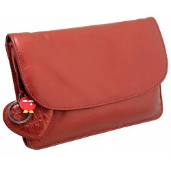 Yoshi Hampstead Metallic Flap Over Leather Clutch Bag / Evening Bag