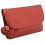 Yoshi Hampstead Metallic Flap Over Leather Clutch Bag / Evening Bag Red Metallic