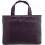 Yoshi Hampton Grab Bag / Medium Size Leather Handbag Plum