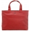 Yoshi Hampton Grab Bag / Medium Size Leather Handbag Red