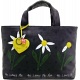 Yoshi Hampton Daisy He Loves Me Applique Leather Grab Bag / Handbag