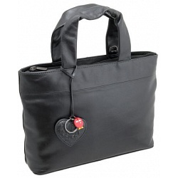 Yoshi Hampton Metallic Medium Size Grab Bag / Leather Handbag