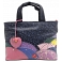 Yoshi Hampton Umbrella Rain Scene Leather Picture Grab Bag / Handbag