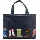 Yoshi Hampton Wellies Applique Leather Handbag / Grab Bag