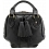 Yoshi Hemingway Grab Bag with Tassel Detail / Leather Handbag Black