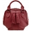 Yoshi Hemingway Grab Bag with Tassel Detail / Leather Handbag Red
