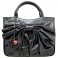 Yoshi Henley Medium Leather Grab Bag with Bow Detail