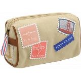 Yoshi Hope Springs Stamp Detail Makeup Case / Cosmetic Bag