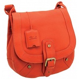 Yoshi Hutton Flap Over Shoulder Bag / Leather Handbag