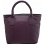 Yoshi Kavner Bag / Tote Shape Leather Grab Bag Plum