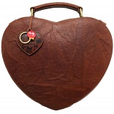 Yoshi Love Heart Leather Grab Bag
