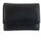 Yoshi Love Letter Print Leather Flap Over Purse with Coin Pocket