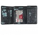 Yoshi Love Letter Print Leather Flap Over Purse with Coin Pocket