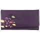 Yoshi Mabelle Bird Applique Large Flap Over Leather Purse