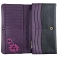 Yoshi Mabelle Flower Applique Large Flap Over Leather Purse