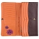 Yoshi Mabelle Flower Applique Large Flap Over Leather Purse