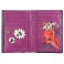 Yoshi Marissa Flower Applique Medium Flap Over Leather Purse