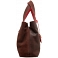 Yoshi Marnie Leaf Applique Leather Grab Bag / Handbag (Brown)