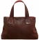Yoshi Marnie Leaf Applique Leather Grab Bag / Handbag (Brown)