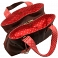 Yoshi Marnie Leaf Applique Leather Grab Bag / Handbag (Brown)