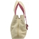 Yoshi Marnie Leaf Applique Leather Grab Bag / Handbag (Cream)