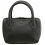 Yoshi Marylebone Grab Bag / Dual Zip Around Mini Leather Handbag Black