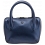 Yoshi Marylebone Grab Bag / Dual Zip Around Mini Leather Handbag Midnight Blue