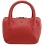 Yoshi Marylebone Grab Bag / Dual Zip Around Mini Leather Handbag Red