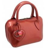 Yoshi Marylebone Dual Zip Around Mini Leather Metallic Grab Bag