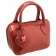 Yoshi Marylebone Dual Zip Around Mini Leather Metallic Grab Bag