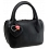 Yoshi Marylebone Dual Zip Around Mini Leather Grab Bag / Handbag Black