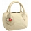 Yoshi Marylebone Dual Zip Around Mini Leather Grab Bag / Handbag Cream