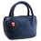 Yoshi Marylebone Dual Zip Around Mini Leather Grab Bag / Handbag Midnight Blue